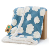 LE SURE waterproof puppy blanket cloud 3D texture offers cozy warmth and spill protection.