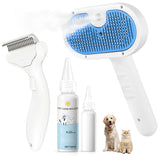 LetsFeed Pet Steam Brush front view for quick, mess-free grooming sessions.