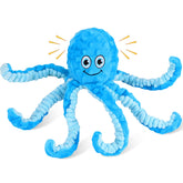 Letsmeet pulpo peluche crujiente: estimula juego activo y curiosidad del perro