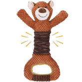 Letsmeet squeaky dog toy plush-tug-interactive promotes engaging tug play and bonding.