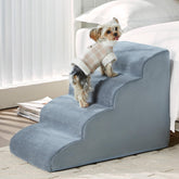 LEXTRO dog steps for bed 4-steps assembled provides stable ascent for pets