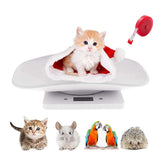 LFGKeng digital pet scale on table for precise newborn pet weight tracking.