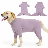 LIANZIMAU dog surgery recovery suit in pink XS provides full-body protection for post-op care.