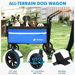 Libbipaw wagon interior offers spacious room for large dogs during vet visits