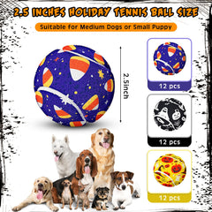 Libima ghost-style Halloween dog tennis ball for playful chasing and interactive play.