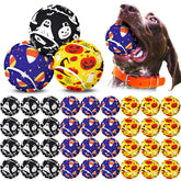 Libima pumpkin-style Halloween dog tennis ball ready for festive fetch and training.