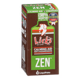 Licks Dog Zen Calming Aid bottle with roasted chicken flavor for anxiety support