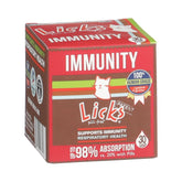 Licks Pill Free Cat Immunity bottle label close-up showing immune support.