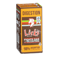 Licks Pill Free dog digestion enzymes bottle pour shows meal-time support for gentle digestion