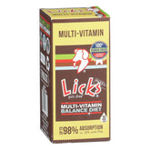 Licks Pill Free dog multivitamin packet closeup showing easy gel packs for daily nutrition.