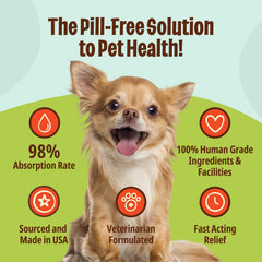 Licks Pill Free Zen gel-packet refrigerated to thicken for easier licking