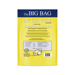 Life Essentials freeze dried chicken bites closeup—crispy texture for training rewards.