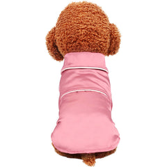 Lifeunion pajamas pink lapel front view promotes stylish all-season wear for small dogs and cats.