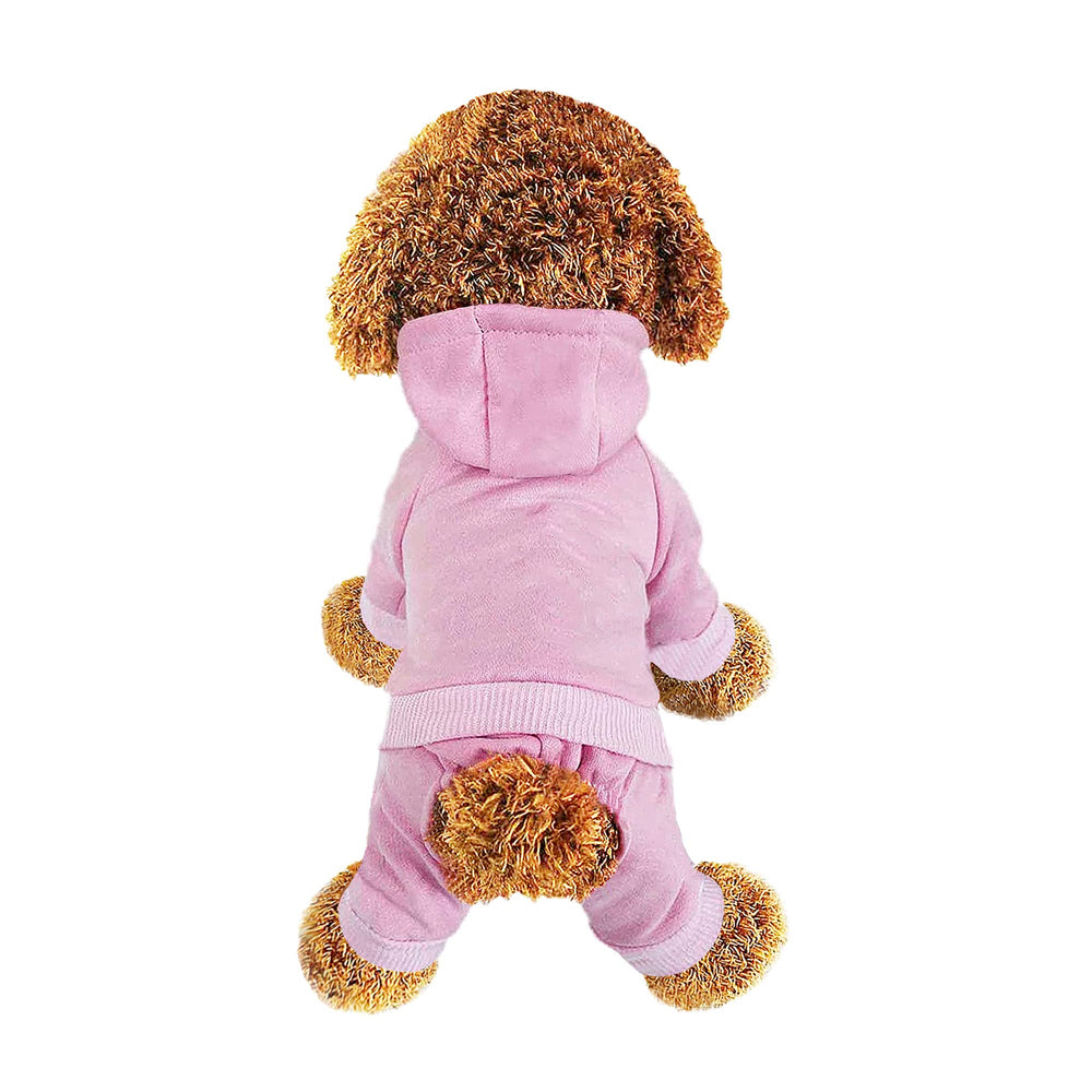 LifeWheel dog hoodie front view showing cozy cotton warmth for daily walks