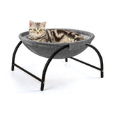 LIFLIX raised cat hammock bed with sunken design for secure lounging