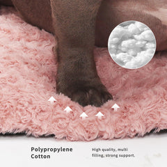 LIGENZ 42-inch pink dog bed washable for easy cleaning