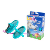 Likit Signature Holder Aqua Clear front view for engaging horse enrichment