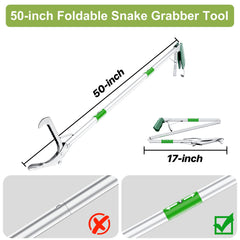 Likorlove humane snake catcher jaws provide firm grip with minimal harm.