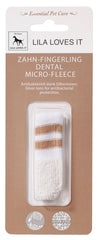 LILA LOVES IT dental micro fleece two textured sides showing versatile gum massage possibilities.