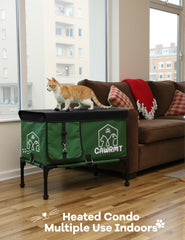LiLadayd elevated base with ground spikes ensures stable placement outdoors