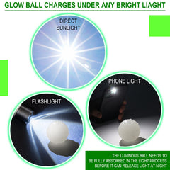 Liliful glow dog balls closeup 2.4-inch size ideal for small and medium dogs.