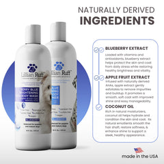 Lillian Ruff PRO Berry Blue Brightening Conditioner close-up helps hydrating treatment