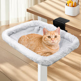 Lilyang Cat Desk Bed with double clamps provides stable desk attachment for pets.