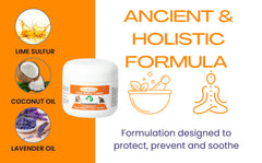 Lime sulfur cream cat spot treatment for irritated skin