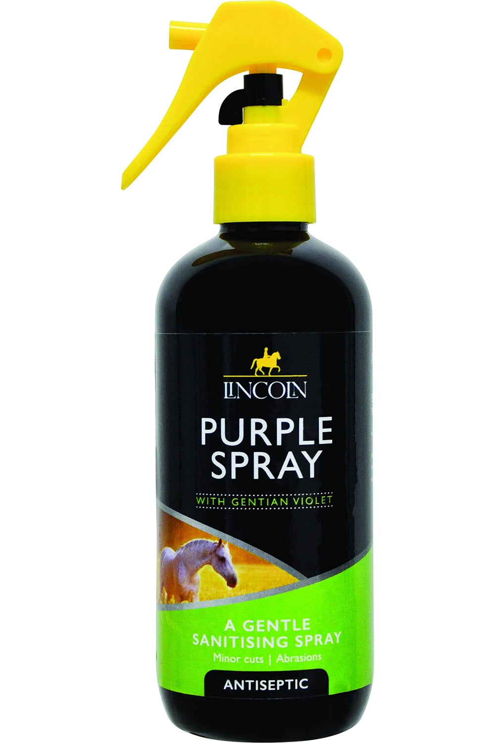 Lincoln Electric Purple Spray 250ml bottle for antiseptic wound care in birds and small animals.