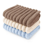 LINENLUX soft dog blanket close-up showing plush fleece warmth.