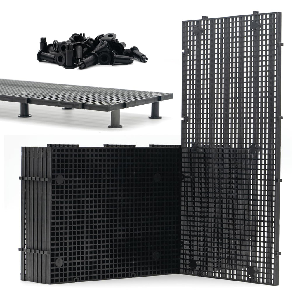 LINLAN aquarium grid 8-piece shows sturdy dividers for flexible tank layouts.