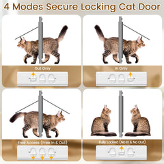 Linvivon four locking modes provide flexible in/out control for pets.