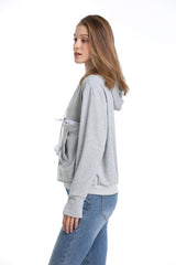 LINYUCHEN Cat Dog Pouch Hoodie pet-in-pocket highlights hands-free carrying during errands.