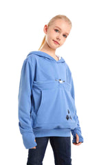 LINYUCHEN kids wearing cat pouch hoodie demonstrates daily comfort