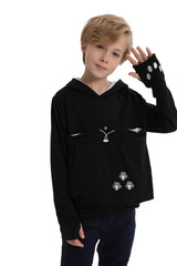 LINYUCHEN cat pouch hoodie worn outdoors enabling hands-free companionship