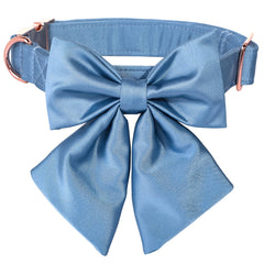 Lionet Paws Bowtie Dog Collar main view shows silky comfort and stylish design