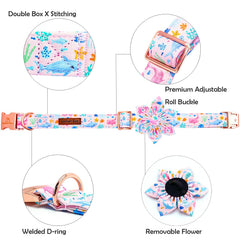 Lionheart glory removable-flower-back-elastic shows easy attachment and versatile styling.