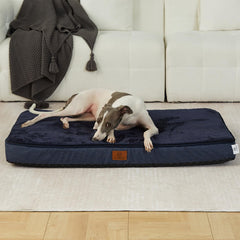 LIORCE memory foam large dog bed top view shows spacious lounging area