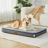 LIORCE Memory Foam XL Dog Bed front view shows plush surface and size for large dogs