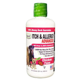 LIQUID-VET K9 Itch & Allergy chicken bottle for easy administration and skin support.