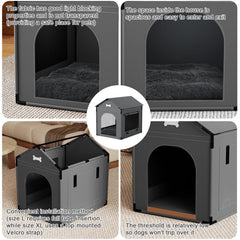 LitaiL Dog House Indoor soft cushion creates a cozy resting space