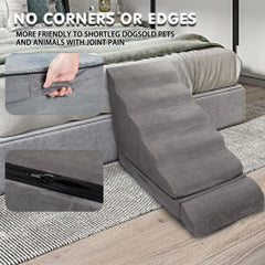 LitaiL dog stairs non-slip base keeps pets steady on carpet