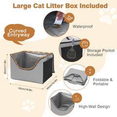 LitaiL foldable travel toilet inside carrier for on-the-go cleanliness