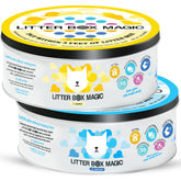 Litter Box Magic fresh-scent jar for refreshing odor control in busy homes