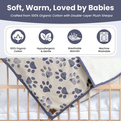 Little Dedi double-layer-sherpa blanket delivering extra warmth for pets on chilly days.