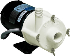 Little Giant 2-MDQX-SC pump exterior showing compact inline design for reliable flow.