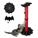 Littlesy Gothic Cat Scratching Post 34inch for indoor cats offers tall scratch surface for full-body stretches.