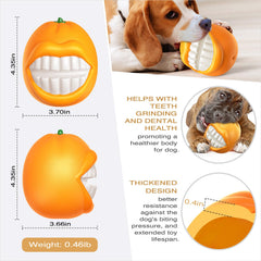 LiuMelinda dog chew toy orange bouncing action captures unpredictable bounce for engaging games