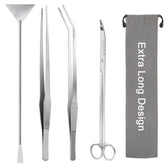 Liveek aquarium aquascape 11.6-inch curved scissors for precise plant trimming.