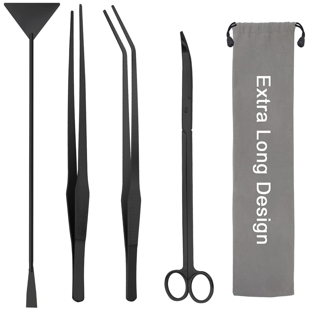 Liveek aquarium aquascape kit 11-6 curved scissors for precise plant trimming